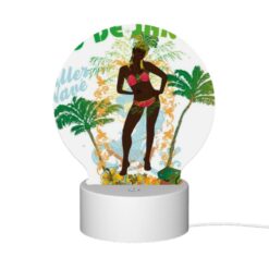 Round Acrylic Night Light, A Woman In A Bikini Poses For A Poster Advertising Rio De Janeiro. -Acrylic Night Light Shop 492a21804248693070dbccc4896bfa1c6b1f5475