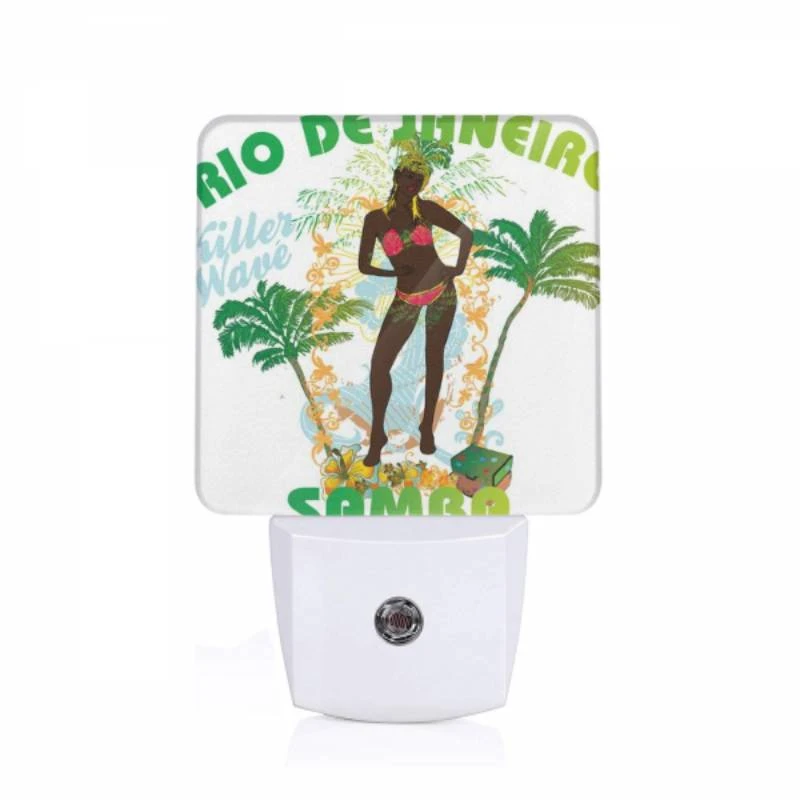 Night Light, A woman in a bikini poses for a poster advertising Rio de Janeiro. Night Light, A Woman In A Bikini Poses For A Poster Advertising Rio De Janeiro. -Acrylic Night Light Shop 49434407c3f751cefb6aa7bb9142dcccd50e9c5e