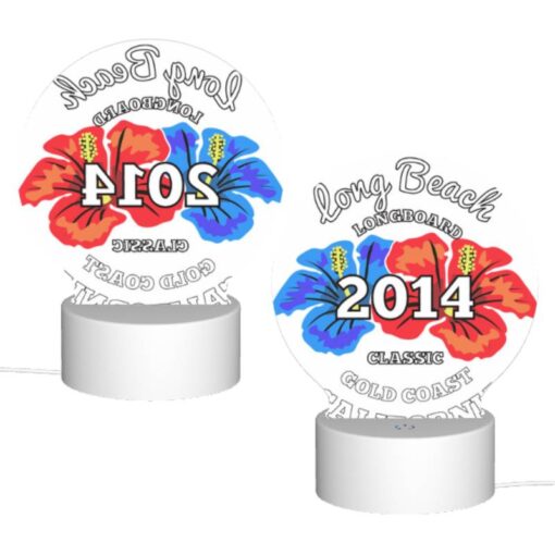 Round Acrylic Night Light, A Logo For Long Beach Classic 2014. -Acrylic Night Light Shop 49f80db81fe6a126e59210473e2b17d3dda89947