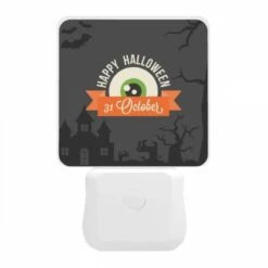 Night Light, A Halloween Poster With A Green Eye And The Date 31 October. 9 Night Light, A Halloween Poster With A Green Eye And The Date 31 October. -Acrylic Night Light Shop 4ab51ecede9b11cbb3a262d248503a83ae47e472