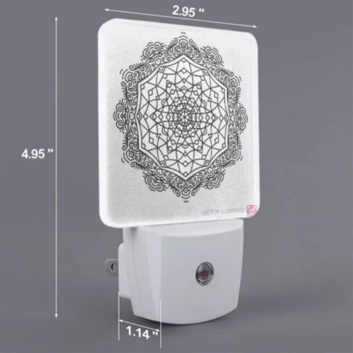 Night Light, A Black And White Drawing Of A Geometric Pattern. -Acrylic Night Light Shop 4b0ade7d56a5868b87520d5d3b907e864528ae0d