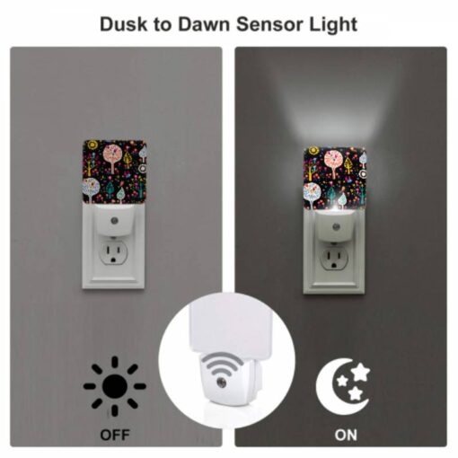 Night Light Set Of 2, A Colorful Tree With Birds Sitting On It. -Acrylic Night Light Shop 4c37db05c62a01e528d8ce40ea4ca7fa5415e139