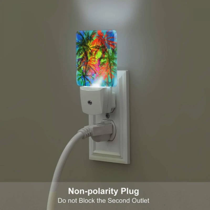 Night Light Set of 2, A colorful image of palm trees with a logo that reads "Palm Beach." Night Light Set Of 2, A Colorful Image Of Palm Trees With A Logo That Reads "Palm Beach." -Acrylic Night Light Shop 4c418f9c6707d031b08f8fe04ee1a6a332966d87