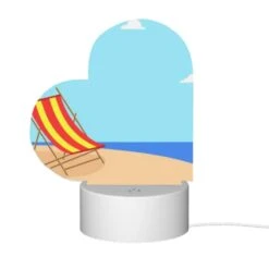 Love Acrylic Night Light, A Colorful Beach Chair Is Sitting On A Sandy Beach. 9 Love Acrylic Night Light, A Colorful Beach Chair Is Sitting On A Sandy Beach. -Acrylic Night Light Shop 4c6365ebf0ae0c1da491d58e4cdb8a4a00e5eb9c
