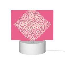Rectangular Acrylic Night Light, A Pink Square With White Flowers On It. -Acrylic Night Light Shop 4ca43e9c8399599f460dd8588eacaa37b734a451