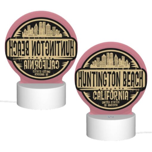 Round Acrylic Night Light, A Sign For Huntington Beach -Acrylic Night Light Shop 4cd337b1135ae3e66e91380bfaf92f77ea4e93b2
