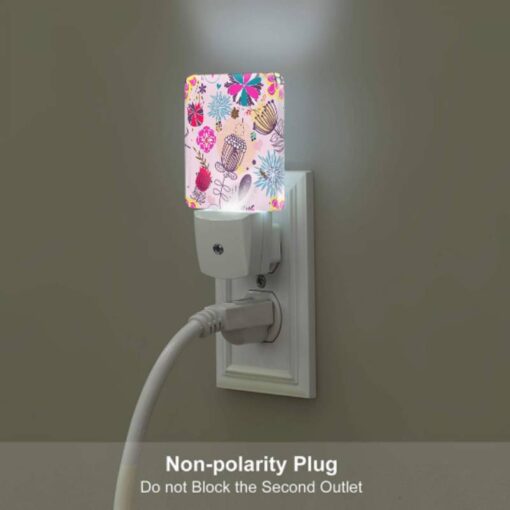 Night Light, A Colorful Floral Pattern With Pink -Acrylic Night Light Shop 4d2e8d86448c93cb37289be80eaacc44aedaeeef