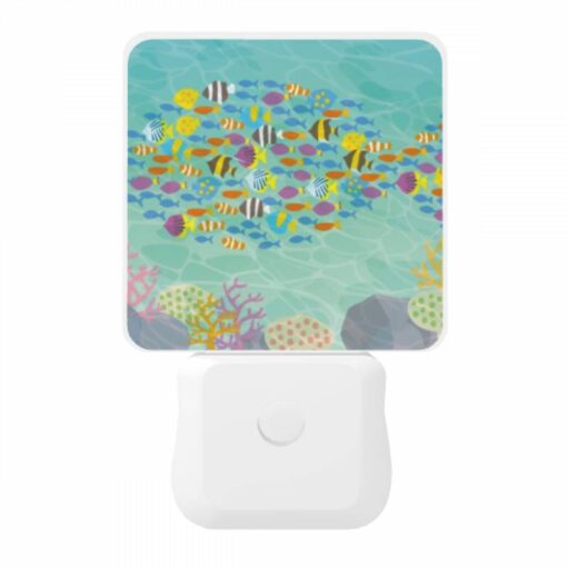 Night Light, A Colorful Fish Swims In A Sea Of Other Fish. -Acrylic Night Light Shop 4d32ea1190ea4556b1d7ca1a300f561333c1e161