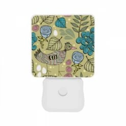 Night Light Set Of 2, A Colorful Bird With A Yellow Beak Stands In Front Of A Leafy Plant. 8 Night Light Set Of 2, A Colorful Bird With A Yellow Beak Stands In Front Of A Leafy Plant. -Acrylic Night Light Shop 4dbdc649909d2b88386e69944695fd7209425118