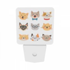 Night Light Set Of 2, A Collection Of Cat Icons With Different Expressions. -Acrylic Night Light Shop 4df6d17d10f6f8918d9a17aa506ebeede631aa28