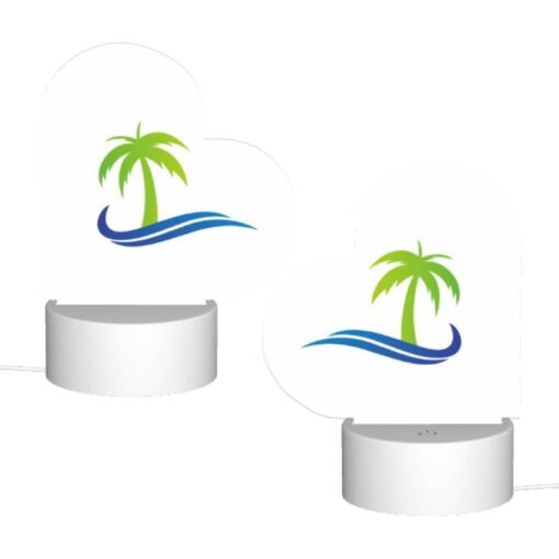 Love Acrylic Night Light, A Green And Blue Palm Tree Logo. -Acrylic Night Light Shop 4e1e2896744cd05cfe160b61c769d93f4359463a