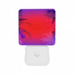 Night Light Set Of 2, Two Palm Trees Are In The Background Of A Blue And Red Sky. -Acrylic Night Light Shop 4e37c98ec9ed24440e8dfa3971c7248029297ba9