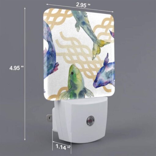 Night Light Set Of 2, A Group Of Fish Swimming In The Water. -Acrylic Night Light Shop 4e98617c36aab8c8a68a83260c42b0089ef0c7bb
