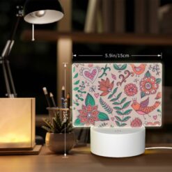 Rectangular Acrylic Night Light, A Colorful Bird Is Sitting On A Branch. -Acrylic Night Light Shop 4eaa5e176f55550f576e427543af104f27719d71