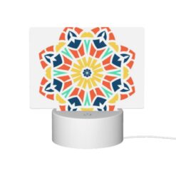 Rectangular Acrylic Night Light, A Colorful Flower With Yellow -Acrylic Night Light Shop 4f6d04ea35c032e2d2bf85c4fe830cef203eaf4b