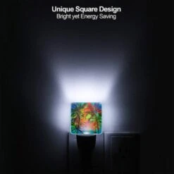 Night Light Set Of 2, A Colorful Image Of Palm Trees With A Logo That Reads "Palm Beach." 3 Night Light Set Of 2, A Colorful Image Of Palm Trees With A Logo That Reads "Palm Beach." -Acrylic Night Light Shop 4f779b2290f143cdc921cb48d7bed08abf4468a6