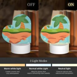 Love Acrylic Night Light, A Cartoon Image Of A Tropical Island With A Man Standing On It. -Acrylic Night Light Shop 4fd3e5a73796bc94d325bd710c88b975c174b903