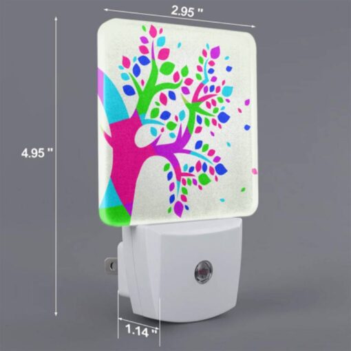 Night Light Set Of 2, A Tree With Purple -Acrylic Night Light Shop 4fe0e4a21a0899f7609adf5384975dc07d798c79