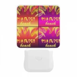 Night Light, A Colorful Beach Sign With The Word "Miami" On It. 9 Night Light, A Colorful Beach Sign With The Word "Miami" On It. -Acrylic Night Light Shop 50343a814c4a34c5fabe6931a2b42cade717263b