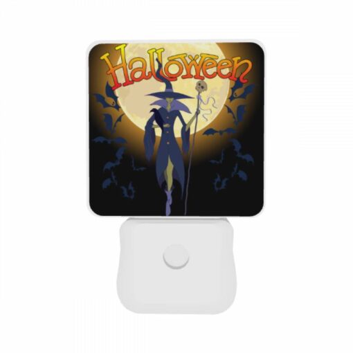 Night Light Set Of 2, A Witch Is Standing In Front Of A Full Moon. -Acrylic Night Light Shop 5067e76636ac7d41e89101278ec7c01dbb12cf65