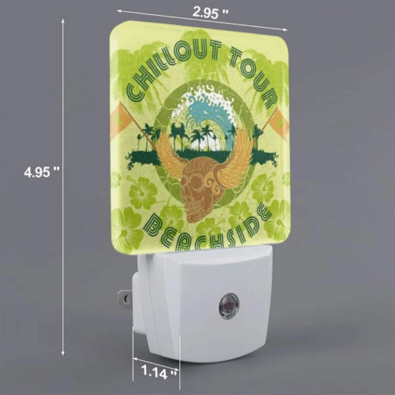 Night Light Set of 2, A colorful advertisement for a beachside tour. Night Light Set Of 2, A Colorful Advertisement For A Beachside Tour. -Acrylic Night Light Shop 508d884f19c909de94da7fc3e09c3e8068ee562b