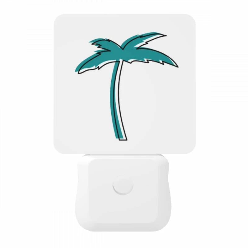 Night Light, A blue and white palm tree on a white background. Night Light, A Blue And White Palm Tree On A White Background. -Acrylic Night Light Shop 5098ffce8cc233f5f68c4a78c2d07a1001a2b9b7