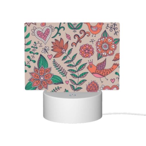 Rectangular Acrylic Night Light, A Colorful Bird Is Sitting On A Branch. -Acrylic Night Light Shop 50df4d08cd63f381539c45ed0f9831c4ad9ea9ef