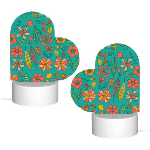 Love Acrylic Night Light, A Colorful Floral Pattern With Yellow -Acrylic Night Light Shop 5112ecbf5a9cf30c94ef36bcb88cbfd81663a45e