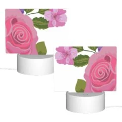 Rectangular Acrylic Night Light, A Pink Rose With A Yellow Center And Purple Petals. 1 Rectangular Acrylic Night Light, A Pink Rose With A Yellow Center And Purple Petals. -Acrylic Night Light Shop 51c19db918dc5b1c7aade0d0bcc927d6e85310b0