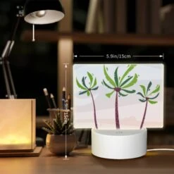 Rectangular Acrylic Night Light, Three Palm Trees Are Standing In The Sand. 5 Rectangular Acrylic Night Light, Three Palm Trees Are Standing In The Sand. -Acrylic Night Light Shop 51c5530201255b4767729c6a7f51ede5d0e0f129