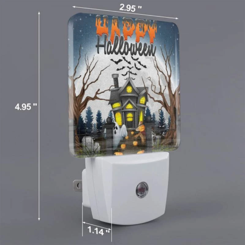 Night Light Set of 2, A Halloween scene with a house Night Light Set Of 2, A Halloween Scene With A House -Acrylic Night Light Shop 51ccdcdb8aad3e0097d6dba91dd7a3ee331ebd23