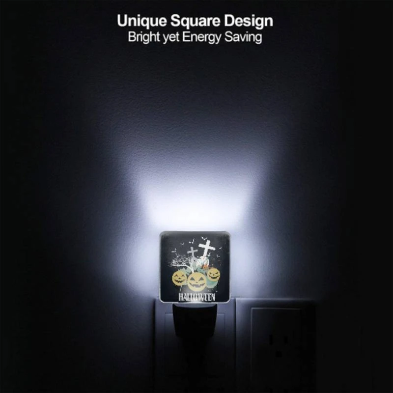 Night Light Set of 2, A black and white image of Halloween decorations. Night Light Set Of 2, A Black And White Image Of Halloween Decorations. -Acrylic Night Light Shop 51e1838386f6103c7f88d2874c83ea216b320575