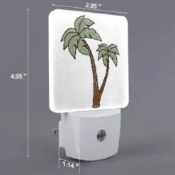 Night Light Set Of 2, A Green And Brown Palm Tree With A Brown Trunk. 1 Night Light Set Of 2, A Green And Brown Palm Tree With A Brown Trunk. -Acrylic Night Light Shop 521e253511d1306224acb4c306db069daed8cf47