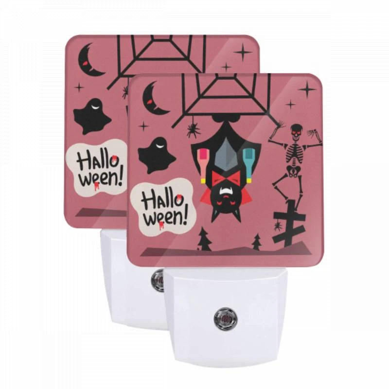 Night Light Set of 2, A Halloween cartoon with a bat Night Light Set Of 2, A Halloween Cartoon With A Bat -Acrylic Night Light Shop 52a6e085dd8312207746605e3438cf24fabf5626