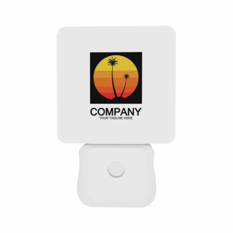 Night Light Set of 2, A logo for a company that features a sun and two palm trees. Night Light Set Of 2, A Logo For A Company That Features A Sun And Two Palm Trees. -Acrylic Night Light Shop 52bf7dfd4cdb62b302f307e37632ffda359307a7