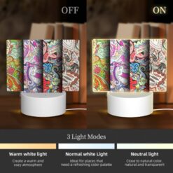 Rectangular Acrylic Night Light, Three Colorful And Artistic Designs Are Displayed Side By Side. -Acrylic Night Light Shop 52efb02e5b651cadfc8e72a42ab671a3d455c910