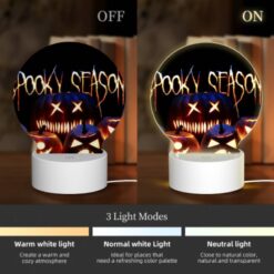 Round Acrylic Night Light, A Group Of Pumpkins With Scary Faces On Them. -Acrylic Night Light Shop 530b662ce50a83fcc2e22497ee93c6c1d7f31655