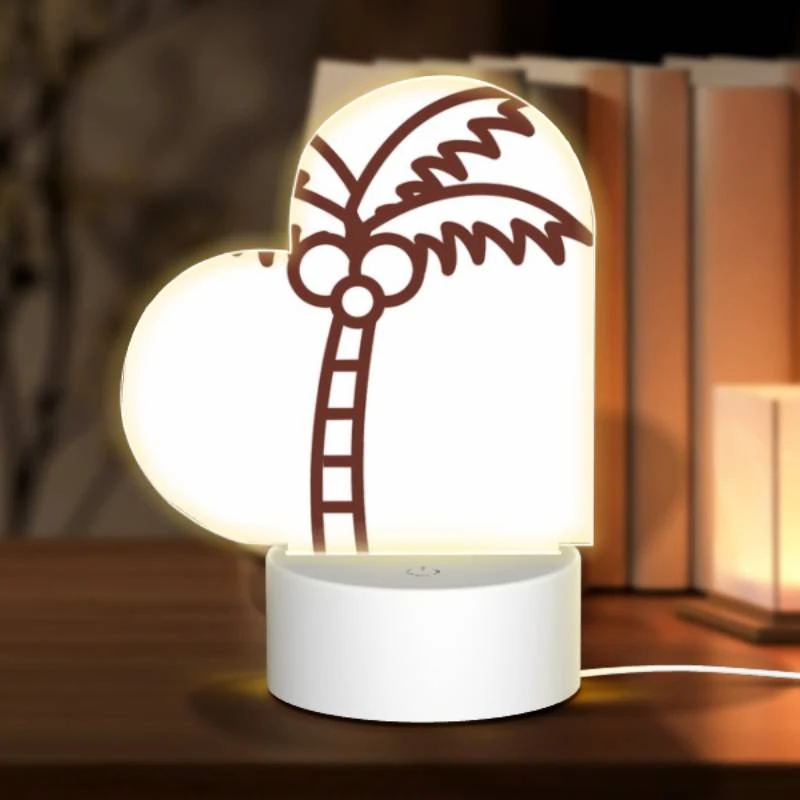 Love Acrylic Night Light, A brown and white drawing of a palm tree. Love Acrylic Night Light, A Brown And White Drawing Of A Palm Tree. -Acrylic Night Light Shop 5318293ac8e0a2b7f50d61b0d7fee08c4cb3049e