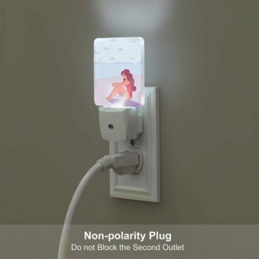 Night Light, A Woman In A Red Bathing Suit Is Sitting On The Beach. -Acrylic Night Light Shop 536c66ce6da017025af68af62a672c5802d6aca5