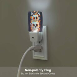 Night Light Set Of 2, A Colorful Pumpkin With A Skeleton Face And A Knife In Its Head. -Acrylic Night Light Shop 53e930778f02a19ba94a6cd3fc48b2f40086ac1f