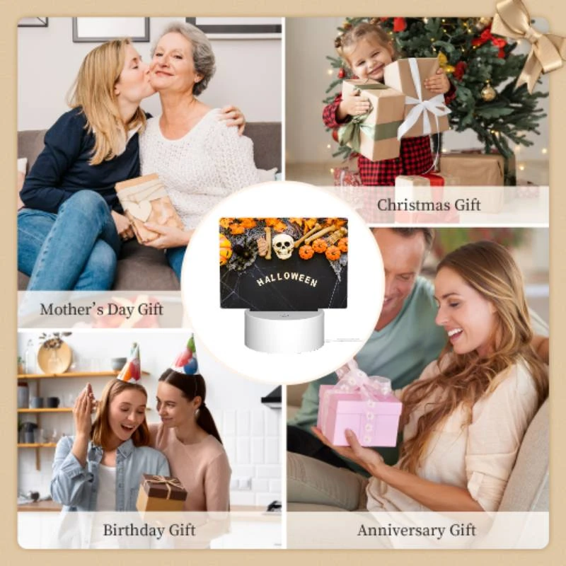 Rectangular Acrylic Night Light, A Halloween sign with skeletons and pumpkins on it. Rectangular Acrylic Night Light, A Halloween Sign With Skeletons And Pumpkins On It. -Acrylic Night Light Shop 53f2986d9a3005cf5a46dc6e4e10f2e558b1825d