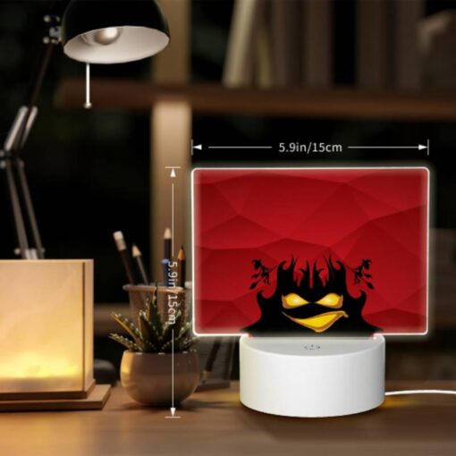 Rectangular Acrylic Night Light, A Red Background With A Happy Halloween Sign. -Acrylic Night Light Shop 543471d36e67fce54df084da48b24539cb2f5a8e