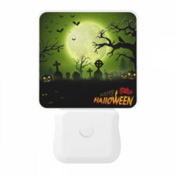 Night Light, A Halloween Scene With A Full Moon And A Bunch Of Gravestones. -Acrylic Night Light Shop 5438d81f96fdc149922bc645a0cee0b4c499b268
