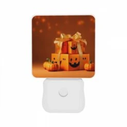 Night Light Set Of 2, A Box Of Pumpkins With A Bow On Top. -Acrylic Night Light Shop 54415eb28a8e96a155f2d2e9b71ebbc4b5a4f2a6
