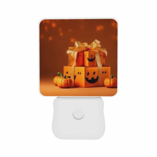 Night Light Set Of 2, A Box Of Pumpkins With A Bow On Top. -Acrylic Night Light Shop 54415eb28a8e96a155f2d2e9b71ebbc4b5a4f2a6