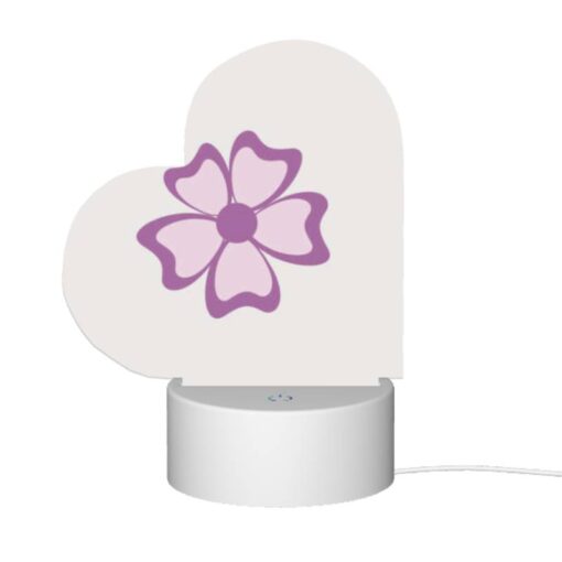 Love Acrylic Night Light, A Pink Flower With Purple Petals. -Acrylic Night Light Shop 5463e178ec0723b881c7be36d19308faa4155941