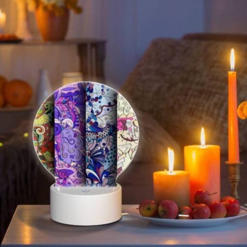 Round Acrylic Night Light, Four Different Colored Designs Of A Butterfly. -Acrylic Night Light Shop 548c077b2a73514330913f46eaae03ad740fbc6f
