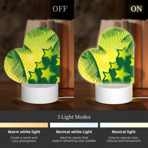Love Acrylic Night Light, A Green Star Is Surrounded By Other Green Stars. -Acrylic Night Light Shop 55da2ac40adab6bb06ae16308e5215ff137d9234