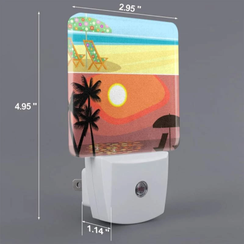 Night Light Set of 2, A beach scene with a sunset Night Light Set Of 2, A Beach Scene With A Sunset -Acrylic Night Light Shop 56ab2d86a10a61fc476b95bcdc8d6639c5f3e1bf