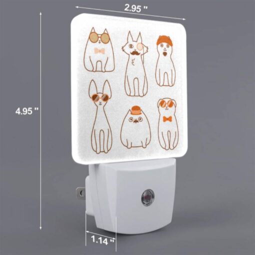 Night Light, A Collection Of Cartoon Cats Wearing Sunglasses And Hats. -Acrylic Night Light Shop 58513205f09fa5e360f3a94c4c6a495c27adb5cb